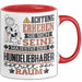 Hundeliebhaber Geschenk Tasse Lustiger Spruch Erheben Sie Sich Der Hundeliebhaber Betritt den Raum Rot Trendation