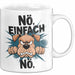 Sarkastischer Hund Tasse Geschenkidee Nope Haustierbesitzer Weiß Trendation