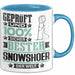 Snowshoer Geschenk Lustiger Spruch für Snowshoer Geschenkidee Bester Snowshoer Der Welt Blau Trendation