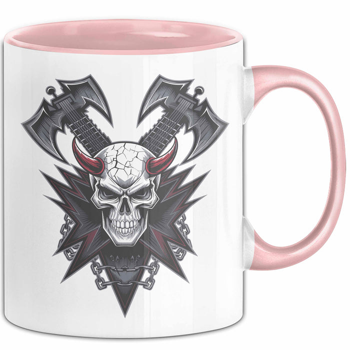Metalhead Tasse Geschenkidee für Heavy Metal Fans Rosa Trendation