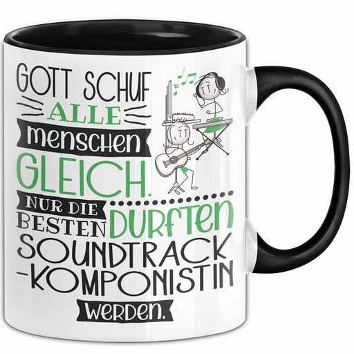 Soundtrack-Komponistin Geschenk Becher Tasse Gott Schuf Alle Menschen Gleich Nur Die Besten Durfeten Soundtrack-Komponistin Werden Geschenkidee Lustig Trendation