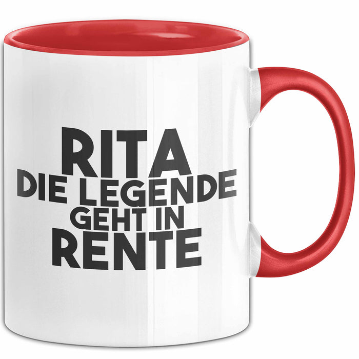 Rita Tasse Rita – Die Legende Geht In Rente Geschenk