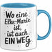 Elke-Marie Tasse Geschenk Wo Eine Elke-Marie Ist Ist Auch Ein Weg Geschenkidee Becher mit Name Blau Trendation