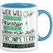 Trompeterin Tasse Geschenk Spruch Wer Will Schon Prinzessin Sein Wenn Man Auch Trompeterin Sein Kann Blau Trendation