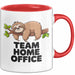 Bürokollege Faultier Tasse Geschenk Lustige Geschenkidee Team Home Office Rot Trendation