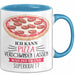 Pizza-Liebhaber Tasse Geschenk Ich Kann Pizza Verschwinden Lassen Was Ist Deine Superkraft Blau Trendation