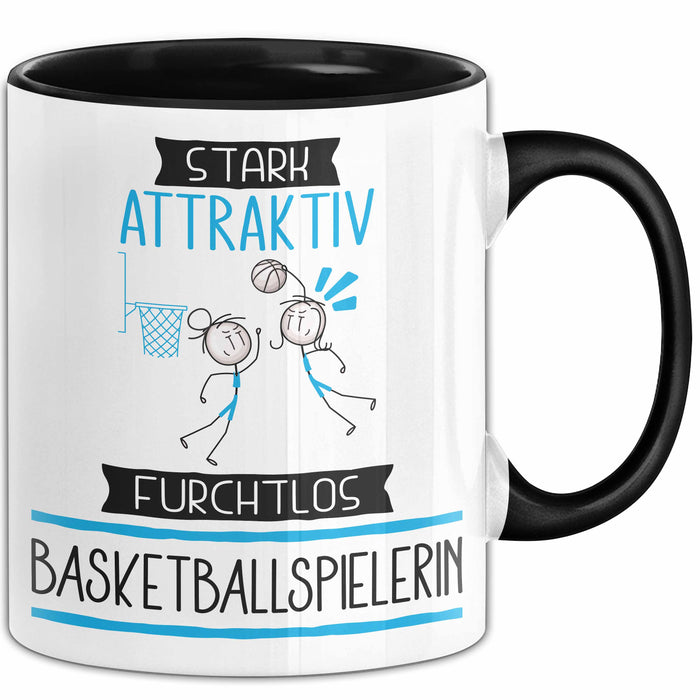 Basketballspielerin Tasse Geschenk Becher Stark Attraktiv Furchtlos Basketballspielerin Lustige Geschenkidee Trendation