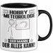 Hobbymeteorologe Tasse Geschenk für Hobbymeteorologe Der Mann Der Alles Kann Geschenkidee zum Geburtstag Schwarz Trendation