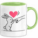 Kaninchen Hase Tierliebhaber Tasse Geschenk Lustige Geschenkidee Spruch Grün Trendation