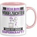 Vogelzüchter Tasse Geschenk für Vogelzüchter Geburtstag Lustiger Spruch Kaffee-Becher Was Ist Deine Superkraft Rosa Trendation