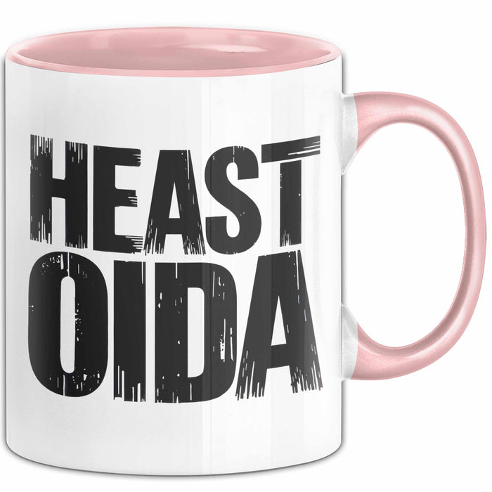 Österreich Wien Wienerisch Tasse Geschenk Lustige Geschenkidee Spruch Heast Oida Rosa Trendation