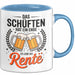 Rentner Pensionär Sarkasmus Tasse Geschenk Lustige Geschenkidee Spruch Das Schuften Hat Ein Ende Es Lebe Die Rente Blau Trendation