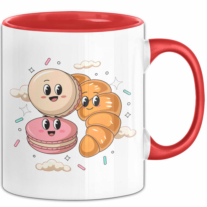 Bäcker Gebäck Tasse Geschenk Lustige Geschenkidee Spruch Für Gebäck Liebhaber Rot Trendation