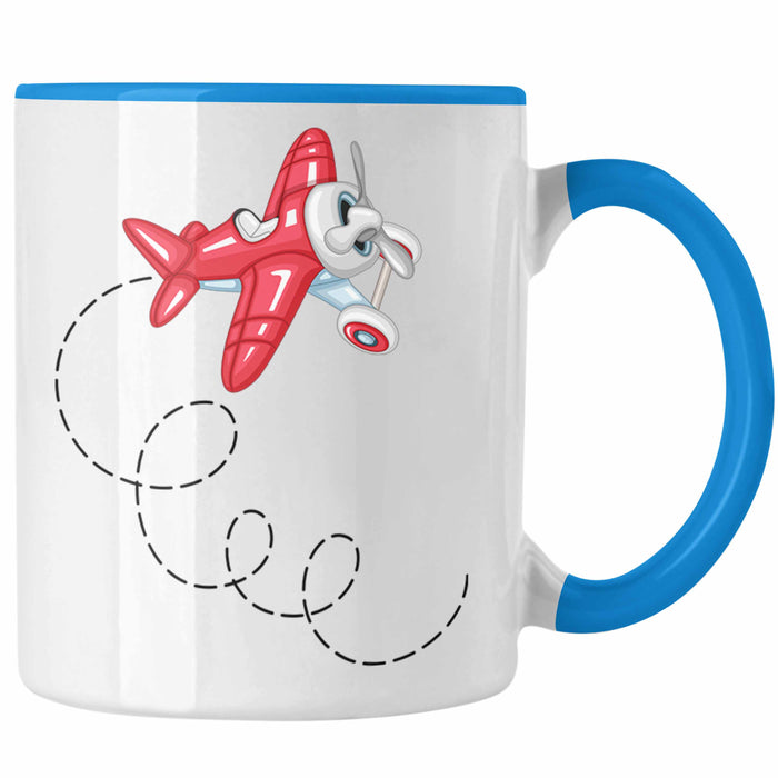 Segelflieger Tasse Geschenk Segelflieger Blau Trendation