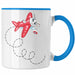 Segelflieger Tasse Geschenk Segelflieger Blau Trendation