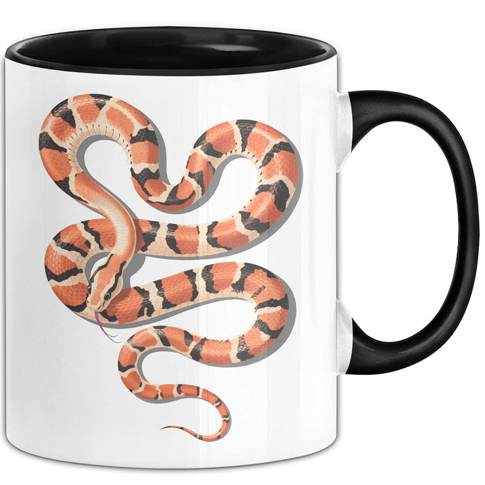 Reptil Schlange Tier Tasse Geschenk Lustige Geschenkidee Spruch Schwarz Trendation