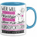 Hundesportlerin Tasse Geschenk Spruch Wer Will Schon Prinzessin Sein Wenn Man Auch Hundesportlerin Sein Kann Blau Trendation