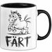 Pferde Tierliebhaber Tasse Geschenk Lustige Geschenkidee Spruch Färt Schwarz Trendation