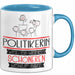 Politikerin Weil Es Keinen Schöneren Beruf Gibt Tasse Geschenk für Eine Politikerin Lustig Blau Trendation