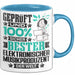 ElektronischerMusikproduzent Geschenk Lustiger Spruch für ElektronischerMusikproduzent Geschenkidee Bester ElektronischerMusikproduzent Der Welt Blau Trendation