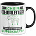 Chorleiter Tasse Geschenk für Chorleiter Geburtstag Lustiger Spruch Kaffee-Becher Was Ist Deine Superkraft Schwarz Trendation