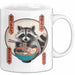 Waschbär Tierliebhaber Ramen Tasse Geschenk Lustige Geschenkidee Spruch Weiß Trendation