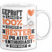 Pilates-Enthusiast Geschenk Lustiger Spruch für Pilates-Enthusiast Geschenkidee Bester Pilates-Enthusiast Der Welt Weiß Trendation