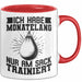 Boxer Tasse Geschen Ich Habe Monatelang Nur Am Sack Trainiert Box-Lehrer Boxer Kampfsport Becher Rot Trendation
