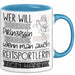 Reitsportlerin Tasse Geschenk Spruch Wer Will Schon Prinzessin Sein Wenn Man Auch Reitsportlerin Sein Kann Blau Trendation
