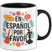 Spanischlehrer Unterricht Tasse Geschenk Lustige Geschenkidee Spruch En Español Por Favor Trendation