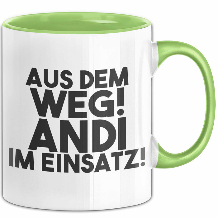 Andi Tasse Aus Dem Weg! Andi Im Einsatz! Geschenk