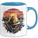 Bauarbeiter Tasse Geschenkidee für Bauarbeiter Blau Trendation