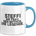 Steffi Tasse Steffi – Die Frau. Der Mythos. Die Legende. Geschenk Blau Trendation