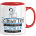 Songwriterin Weil Es Keinen Schöneren Beruf Gibt Tasse Geschenk für Eine Songwriterin Lustig Rot Trendation