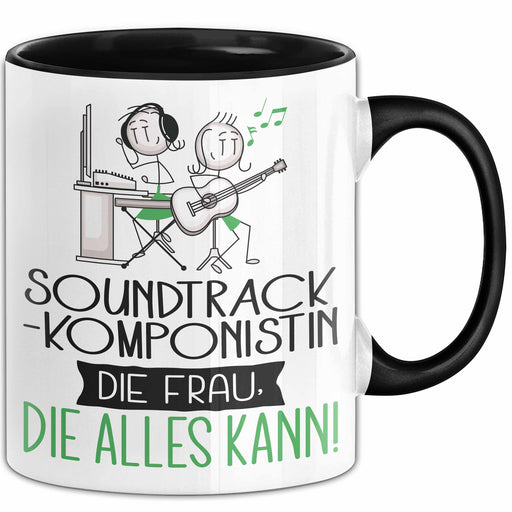 Soundtrack-Komponistin Geschenk Tasse Becher Die Frau Die Allen Kann Geschenkidee für eine Soundtrack-Komponistin Lustig Trendation