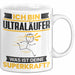Ultraläufer Tasse Geschenk für Ultraläufer Geburtstag Lustiger Spruch Kaffee-Becher Was Ist Deine Superkraft Weiß Trendation