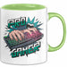 Pro Gamer Tasse Geschenkidee für Gaming Süchtige Grün Trendation