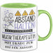 Musiktherapeutin Tasse Geschenk Lustig Abstand Halten Hochleistungs-Musiktherapeutin Mit Drang Zur Perfektion Bei Der Arbeit Grün Trendation
