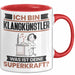 Klangkünstler Tasse Geschenk für Klangkünstler Geburtstag Lustiger Spruch Kaffee-Becher Was Ist Deine Superkraft Rot Trendation