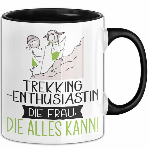 Trekking-Enthusiastin Geschenk Tasse Becher Die Frau Die Allen Kann Geschenkidee für eine Trekking-Enthusiastin Lustig Trendation