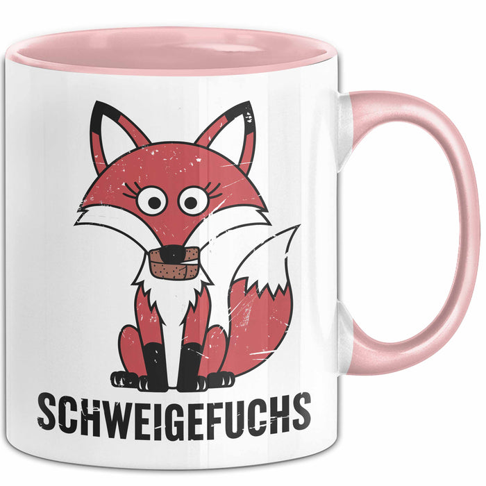 Kindergartenlehrer Wertschätzung Tasse Geschenk Lustige Geschenkidee Spruch Schweigefuchs Rosa Trendation