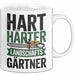 Garten Pflanzen Gärtner Tasse Geschenk Lustige Geschenkidee Spruch Hart Härter Landschaftsgärtner Weiß Trendation