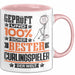 Curlingspieler Geschenk Lustiger Spruch für Curlingspieler Geschenkidee Bester Curlingspieler Der Welt Rosa Trendation