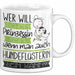 Hundeflüsterin Tasse Geschenk Spruch Wer Will Schon Prinzessin Sein Wenn Man Auch Hundeflüsterin Sein Kann Weiß Trendation