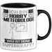 Hobbymeteorologe Tasse Geschenk für Hobbymeteorologe Geburtstag Lustiger Spruch Kaffee-Becher Was Ist Deine Superkraft Schwarz Trendation
