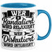 Wer Randaliert Wird Relaxiert Wer Disutiert Wird Intubiert Tasse Geschenk Krankenschwester Anästhesie Propofol Geschenkidee Kaffee-Becher Blau Trendation