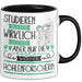 Höhlenforscherin Tasse Lustiges Geschenk Studieren Kann Wirklich Jeder Nur Die Besten Werden Höhlenforscherin Schwarz Trendation