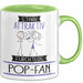 Pop-Fan Tasse Geschenk Becher Stark Attraktiv Furchtlos Pop-Fan Lustige Geschenkidee Grün Trendation