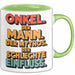 Onkel Sarkastisch Sarkasmus Tasse Geschenk Lustige Geschenkidee Spruch Onkel Der Mann Der Mythos Der Schlechte Einfluss Grün Trendation