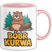 Polnisch Bóbr Kurwa Tasse Geschenk Lustige Geschenkidee Rosa Trendation